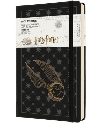 Ежедневник Moleskine (DHP18DC3) LE Harry Potter Large 130х210мм датир.18мес 592стр. черный