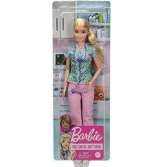 Барби Кем Быть Медсестра в Футболке с Принтом Медицинских Инструментов