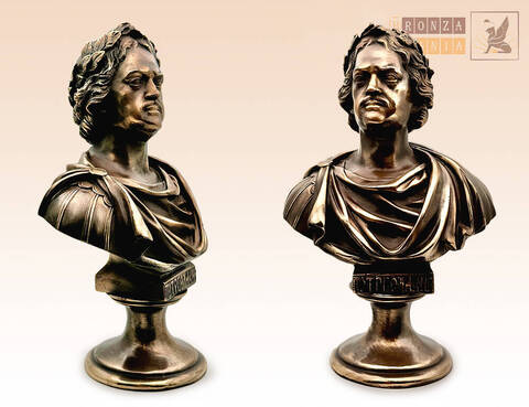 статуэтка бюст Петр 1