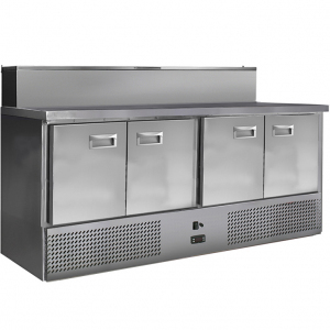 Стол холодильный для пиццы Finist СХСнпц-700-4 (1900х700х1060) (10GN1/3 с крышкой)
