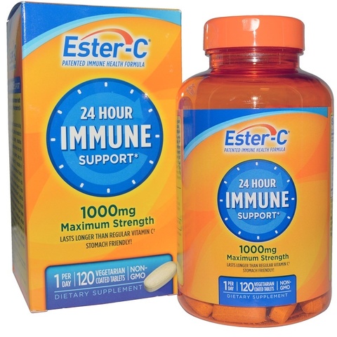 Nature's Bounty, Ester-C, 1000 мг, 120 вегетарианских таблеток в оболочке