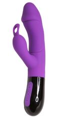 Фиолетовый вибратор-кролик Ares 2.0 - 20,6 см. - 