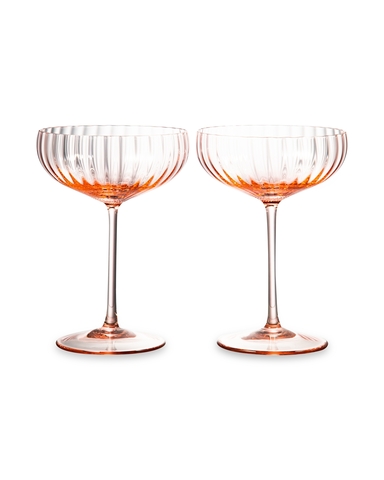 Набор креманок для шампанского 2шт 280мл Anna Von Lipa Лион розовый