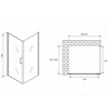Abber Sonnenstrand AG04060M-S100M Душевой уголок, 60x100x195, цвет: хром