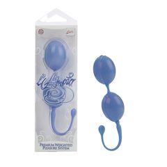 Голубые вагинальные шарики LAmour Premium Weighted Pleasure System - 