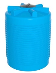 Ёмкость ЭВЛ 1000 л. голубая с отводами Ирпласт 1000 л. вертикальный (1010x1010x1280см;голубой) - арт.560866