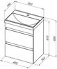 Aquanet 335416 Тумба Нота new 50 цв.белый глянец (335416)