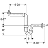 Сифон U-образный Geberit 151.107.11.1