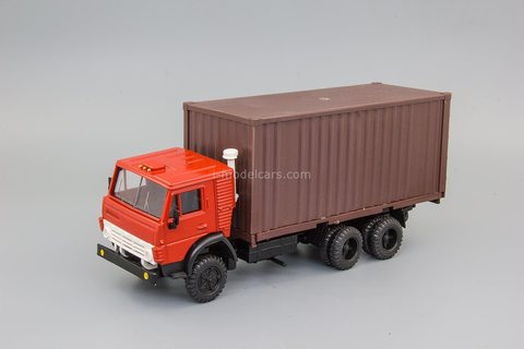 KAMAZ-53212 container truck red-brown Elecon 1:43