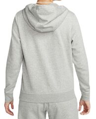 Женская теннисная куртка Nike Sportswear Club Fleece Logo Pullover Hoodie - dark grey heather/white