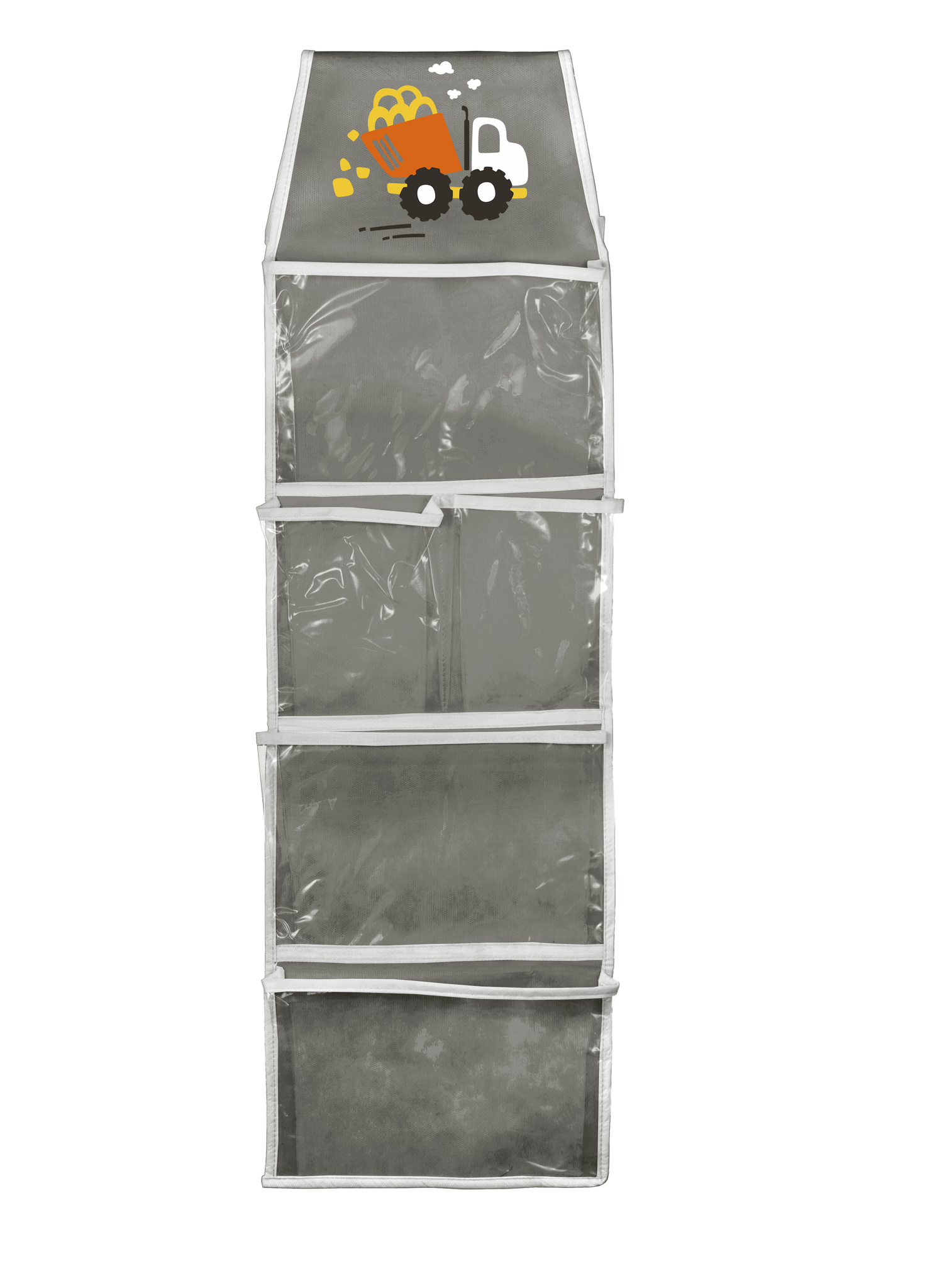 Кармашки в садик для детского шкафчика 85х24 см, Самосвал (Серый)