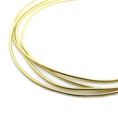 Канитель мягкая, гладкая KAN/MD, 0,7 мм глянец, бледное золото