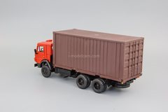 KAMAZ-53212 container truck red-brown Elecon 1:43