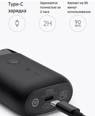 Электробритва Xiaomi Mijia Rotating Double Cutter Head S100, черный