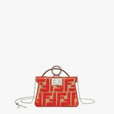 Сумка Fendi Peekaboo Iconic Mini красный