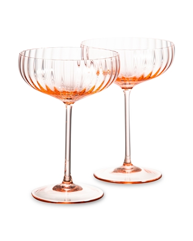 Набор креманок для шампанского 2шт 280мл Anna Von Lipa Лион розовый