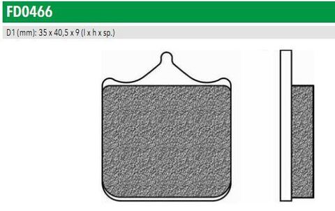 FD0466SP Тормозные колодки дисковые мото ROAD TTPRO SINTERED (FDB2255ST)   NEWFREN