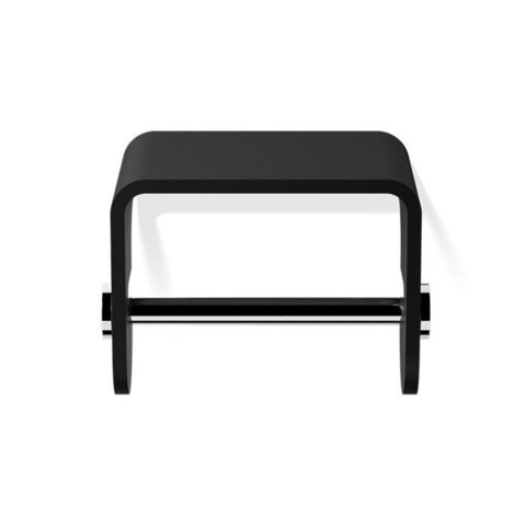 Decor Walther 0974564 Decor Walther Black Stone TPH4 Держатель туалетной бумаги, подвесной, цвет: черный матовый / хром