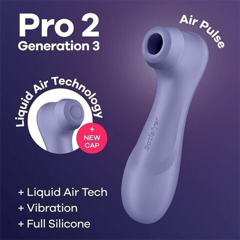 Satisfyer Pro 2 Generation 3 Bluetooth/App with Liquid Air Лиловый Клиторальный вибростимулятор