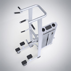 Турник, брусья с противовесом (DipChin Assist) DHZ E-7009A. Стек 110 кг