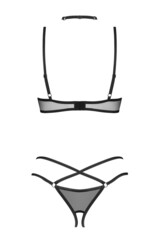 Комплект эротический из 3 частей OBSESSIVE DONARELLA Set_Черный