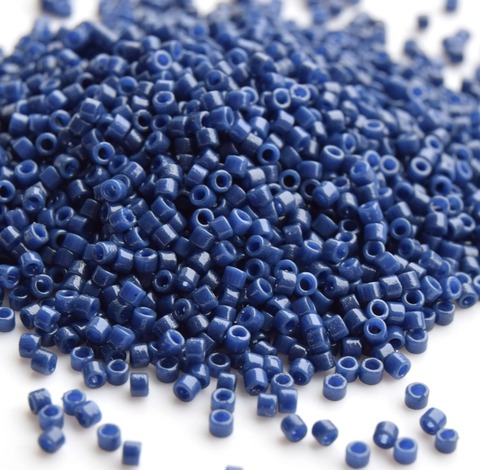 DB-2143 Бисер цилиндрический Миюки делика 11/0 /Miyuki delica 11/0 Matted Opaque Dyed Navy Blye