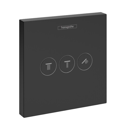 Hansgrohe ShowerSelect 15764670 Запорно-переключающий вентиль на 3 положения (чёрный матовый)