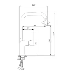 Смеситель для кухни HAIBA HB70814 хром