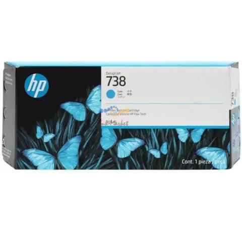 Картридж HP 738 (676M6A) струйный голубой (300 мл) для HP DesignJet T850, T950, T850 MFP, T950 MFP