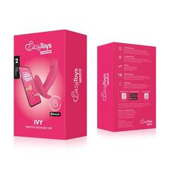 Розовый интерактивный вибромассажёр для ношения Ivy - 12,5 см. - 