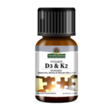 Жидкий витамин D3 и K2, Nature's Answer Vitamin D3 and K2 Liquid, 15 ml 1