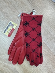 Перчатки.Женские.Кожаные.Люкс качества. Подклад: плюш-флис. 5 шт в упаковке.