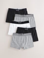 Трусы для мальчика Next E98-843, 5 шт., Черный, Серый, Белый