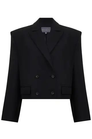 Блейзер двубортный кроп