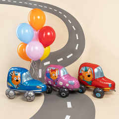 К Фигура, Три Кота, Компот в машинке, 29''/74 см, 1 шт. (В упаковке)