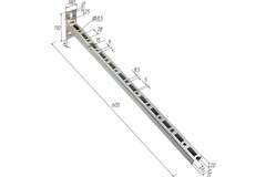 Кронштейн ТВЕК для крепления трубопроводов инженерных систем 30х30х600 мм.