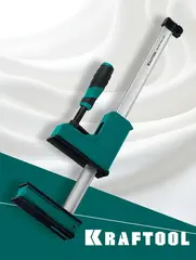 KRAFTOOL Grand-300/450, 300/450 мм, сжатие/распор, 600 кгс, глубина зажима 95 мм, корпусная струбцина (32240-30)