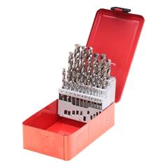 Набор сверл по металлу 1-13мм 25шт DIN338 HSSE-Co8 VA 130° (мет. кейс) Ruko 281215E(K)
