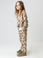 брюки  для девочки  КР 400887/бежевый С074 Н093 к665