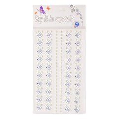 
          Наклейки-стразы Alingar, акриловые, "Снежный ромб", ромб-кристаллы, жемчуженки, пакет с европодвесом