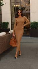 Платье DIANA с длинным рукавом