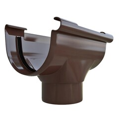 Воронка водосточная ПВХ Альта-Профиль Элит Коричневый 125/95 мм