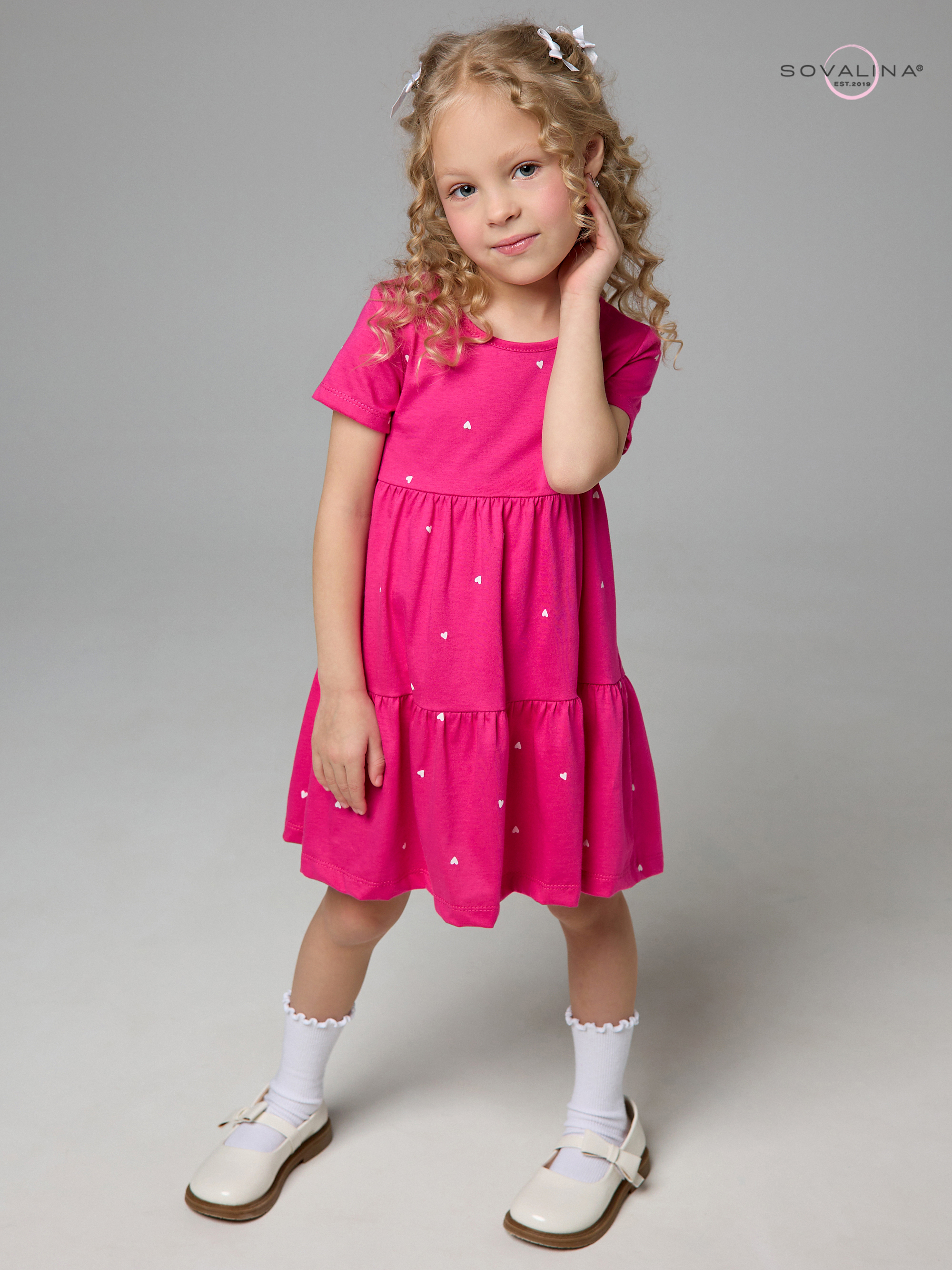 Платье Тия сердечки барби