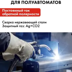 Проволока сварочная QUATTRO ELEMENTI нержавеющая, 0,8 мм, масса 0,45 кг (770-407)