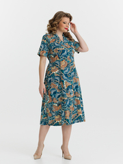 4536 Халат на пуговицах