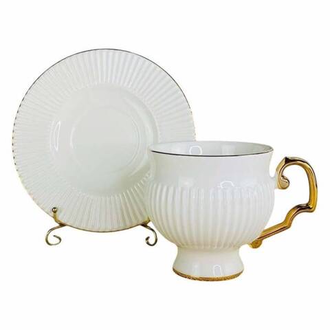 Чайный набор Lenardi 12 предметов, 280 мл - Белый - купить