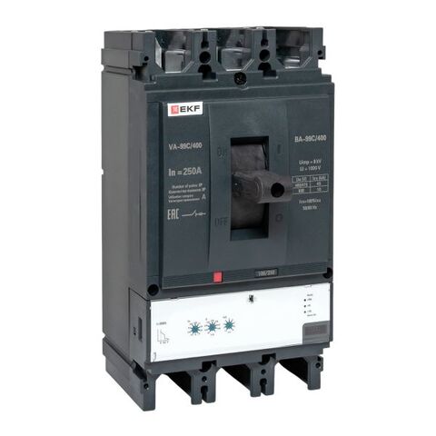 Выключатель автоматический в литом корпусе ВА-99C 400/250А 3P 45кА с электронным расцепителем EKF