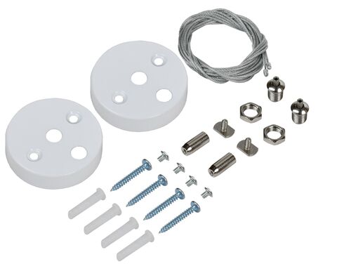 PRO Комплект для подвес. монтажа для свет. LED лин. бел. IEK