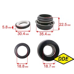 Сальник механический DDE WP250/PN25-II + керамический (919-891-038)