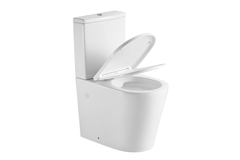 Унитаз-компакт напольный безободковый с бачком AQUATEK ОБЕРОН 600*380*810 мм, смыв ТОРНАДО, горизонтальный выпуск, тонкое сиденье с механизмом плавного закрывания, крепеж